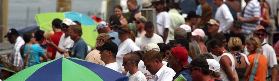 Fans taking in the Augusta Southern Nationals Race